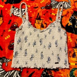 Hollister small floral crop top.